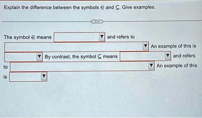 Explain the difference between the symbols E and C. Give examples. The ...