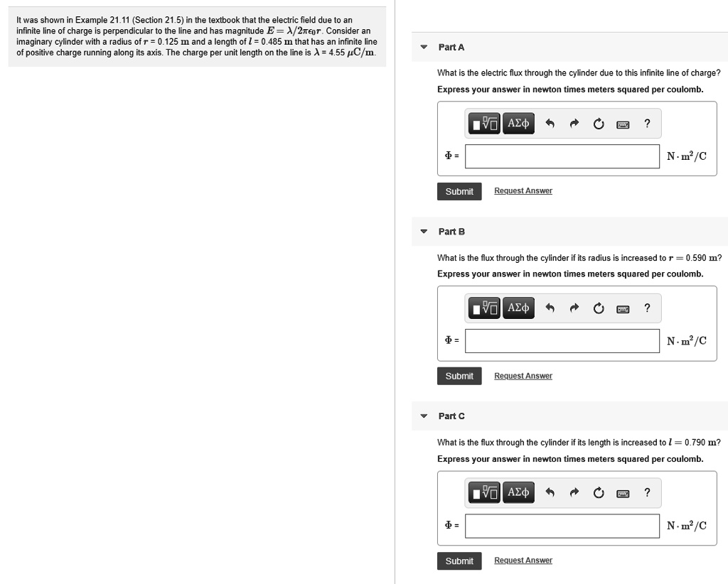 it was shown example 2111 section 215 in the textbook that the electric ...