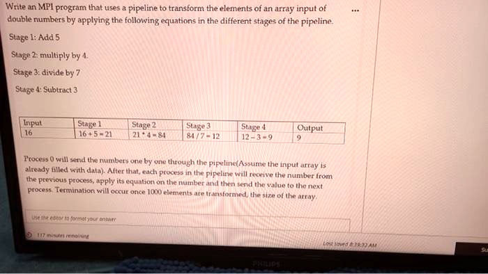 SOLVED: Need urgent help Write an MPI program that uses a pipeline to ...