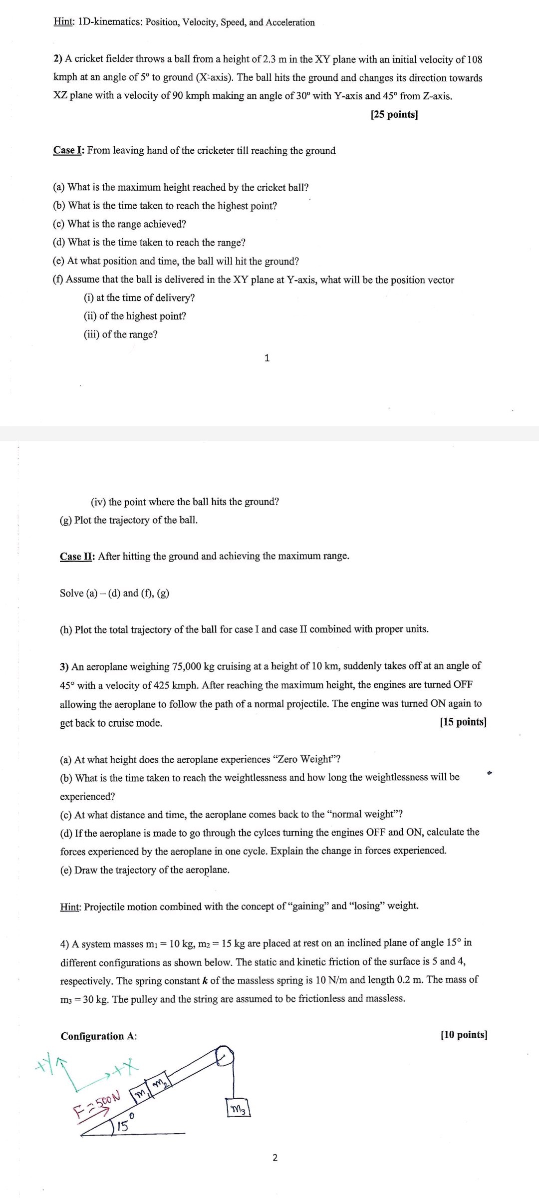 SOLVED Hint 1Dkinematics Position, Velocity, Speed, and