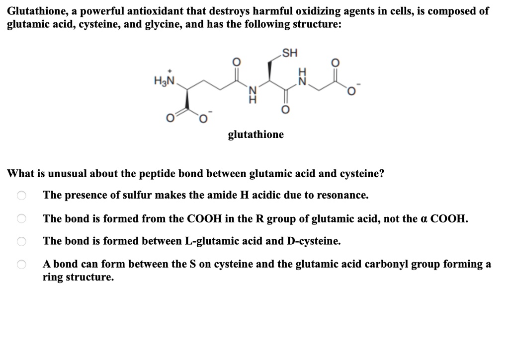 what is unusual about glutathione's structure Natural Ways to Increase Glutathione Before Wedding