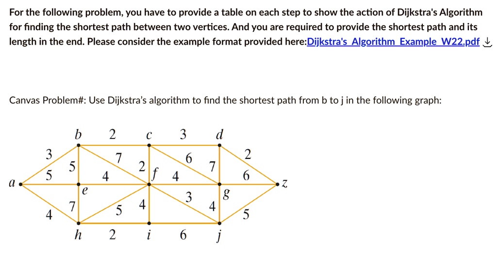 For the following problem, you have to provide a table at each step to ...