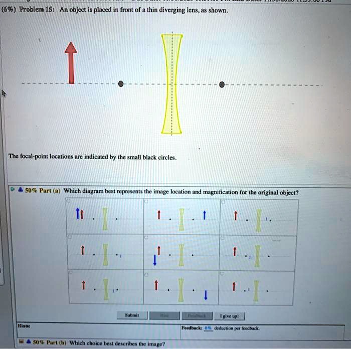 SOLVED Froblern 15 An Object Is Placed In Front Of A Thin Diverging solved-froblern-15-an-object-is-placed-in-front-of-a-thin-diverging