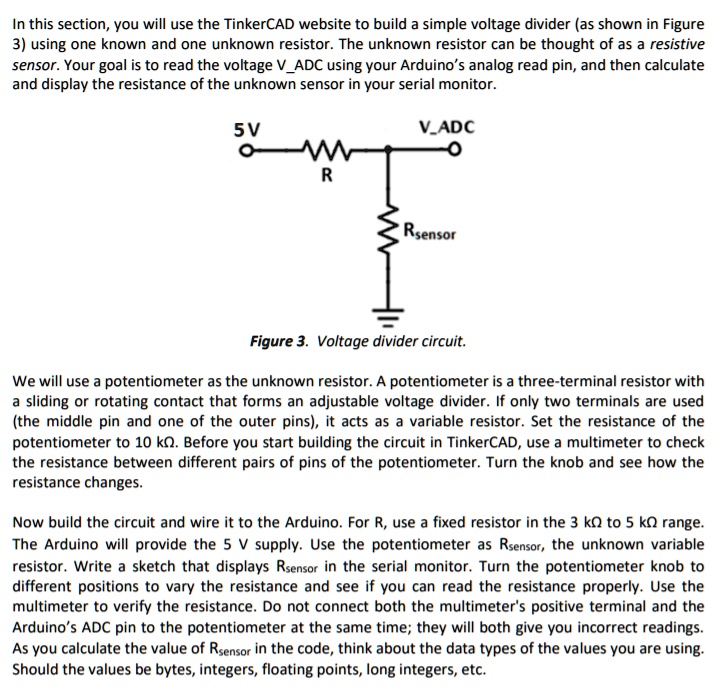 SOLVED: Text: Use TINKERCAD for this question. Once you start seeing ...