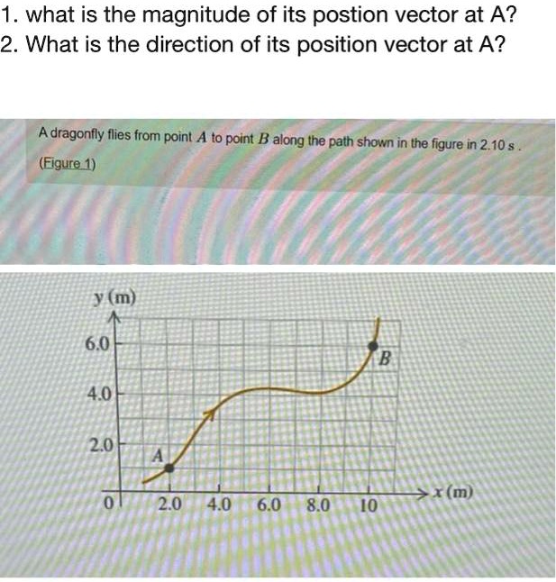 [GET ANSWER] 1. what is the magnitude of its position vector at A? 2 ...