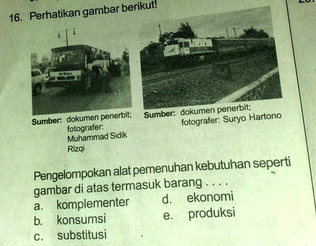 SOLVED: Bantu Jawab Nomor 16terimakasih Gambar Berikutl 16. Perhatikan ...