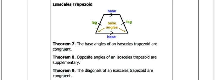 how to find the base angles of an isosceles trapezoid