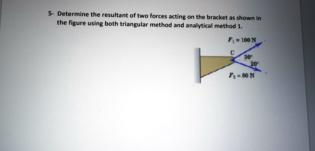 SOLVED: Please provide explain answer asap 5- Determine the resultant ...
