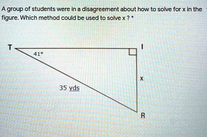 A group of students were in a disagreement about how to solve for x in ...