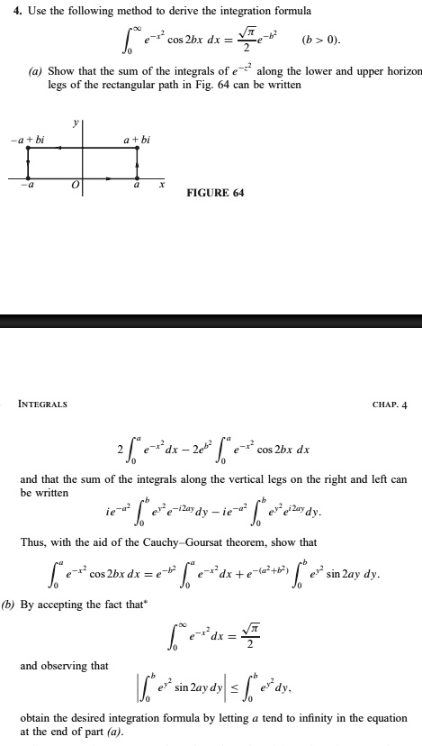 use the following method derive the integration formula cos zbx dx f 6 ...