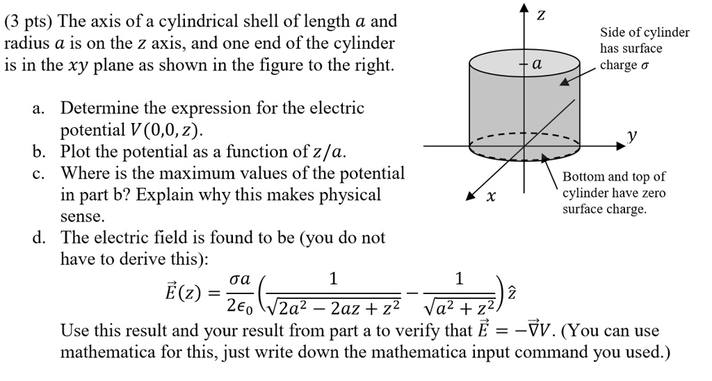 SOLVED Text Electricity and (3 pts) The axis of a