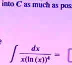 ∫(dx)/(x(ln(x))^4) =