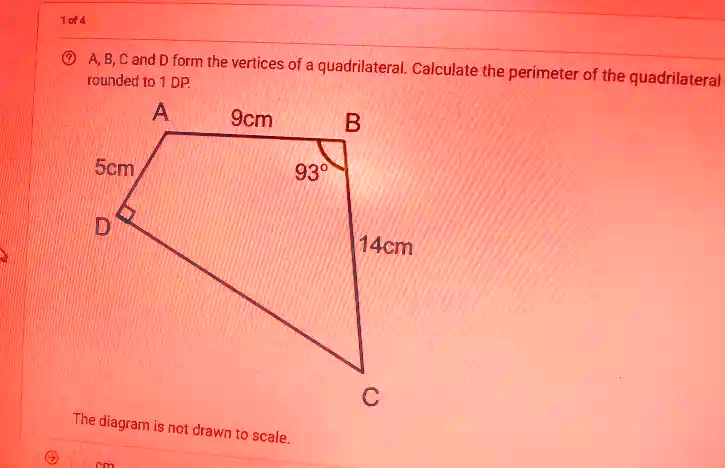 SOLVED: 144 AB,C and D form the vertices of a quadrilateral Calculate ...