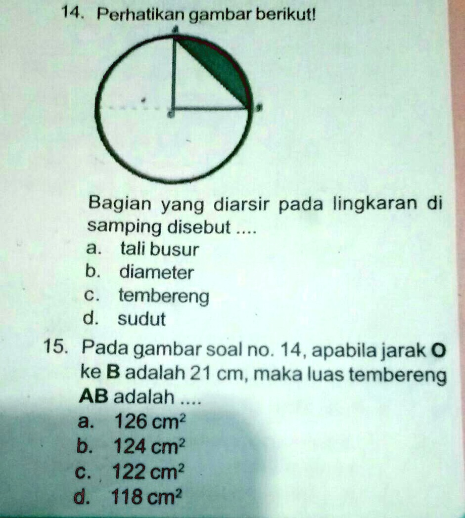 SOLVED: tlg bantu jwb ya kakak mks kakak baik deh :D 14 Perhatikan ...