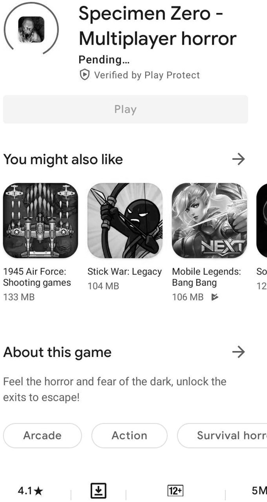 Specimen Zero - Online horror - Apps on Google Play