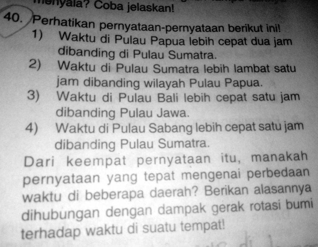 SOLVED: Apakah Jawabanya Pada Gambar Di Atas Ietyala? Coba Jelaskanl 40 ...