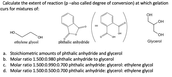 ethylene glycol and maleic anhydride