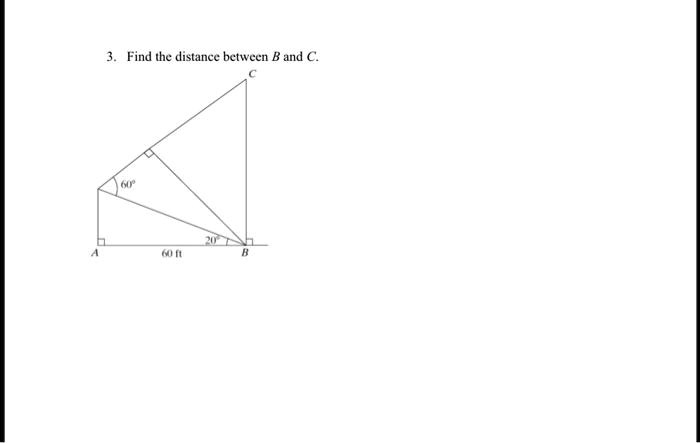 SOLVED: Find The Distance Between B And