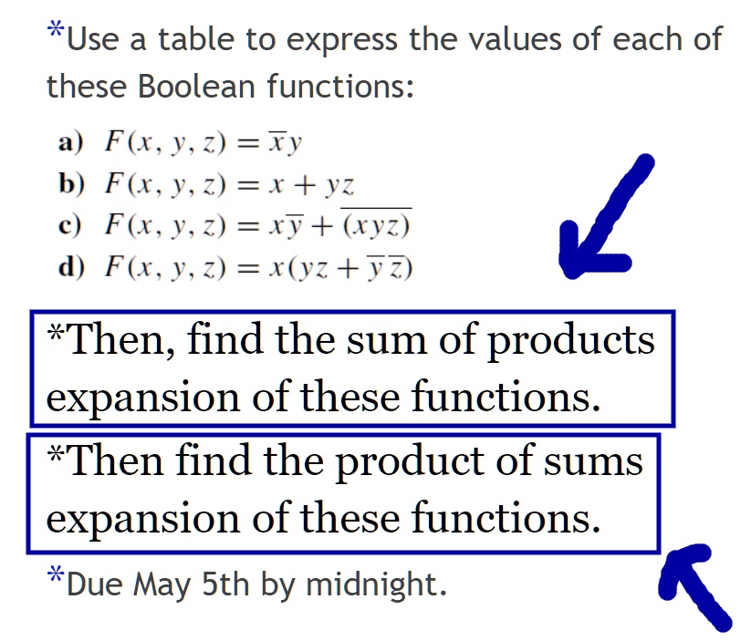 solved-use-a-table-to-express-the-values-of-each-of-these-boolean