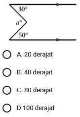 SOLVED: Perhatikan gambar berikut! Nilai a pada gambar di bawah adalah ...