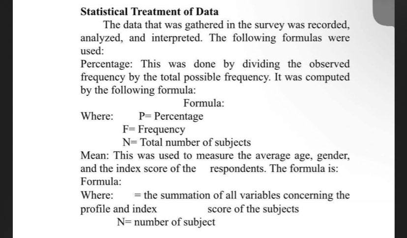 Types Of Statistical Treatment For Experimental Research