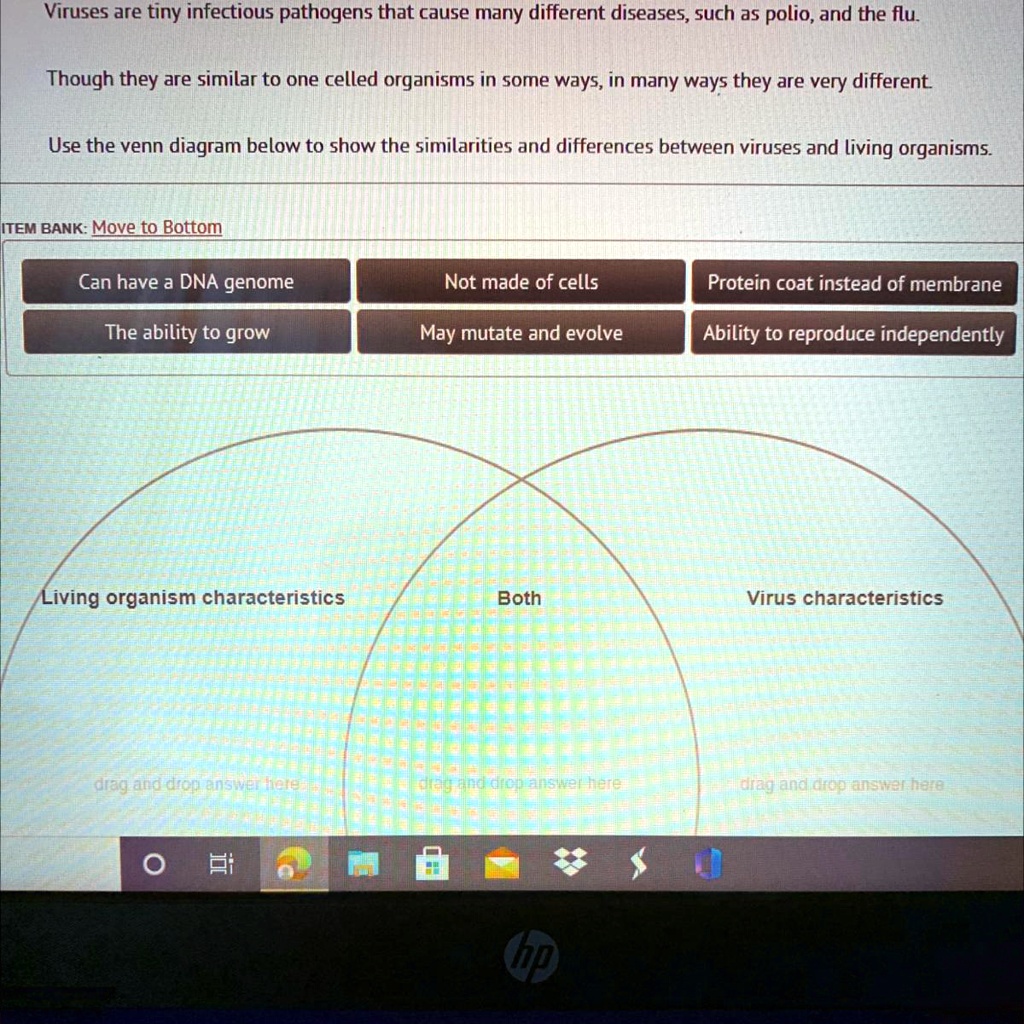 SOLVED: 'Can someone plzzz help!! Viruses are tiny infectious pathogens ...