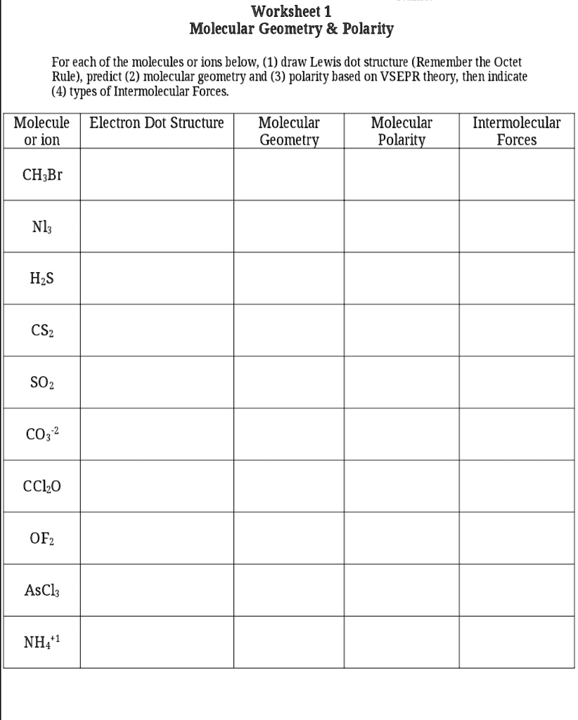 molecular-shape-and-polarity-worksheet-answers