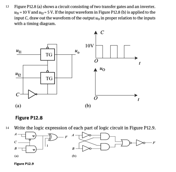 SOLVED: Texts: 13 Figure P12.8 shows a circuit consisting of two ...