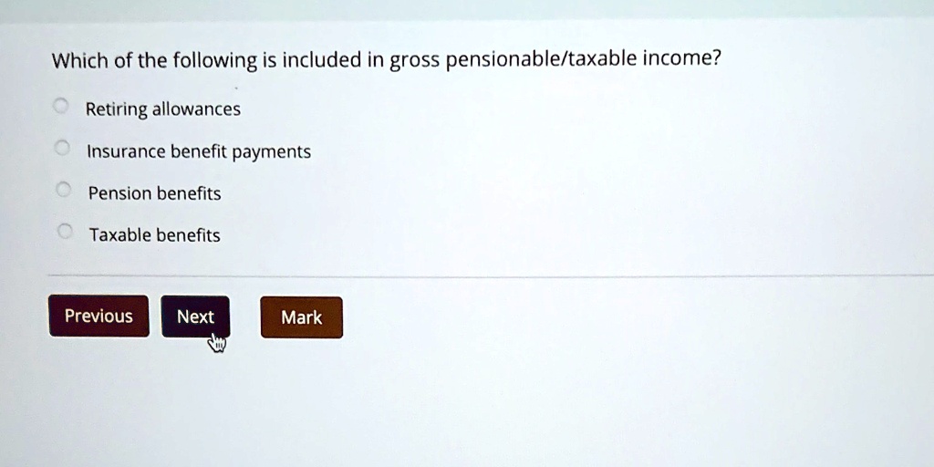 VIDEO solution Which of the following is included in gross pensionable