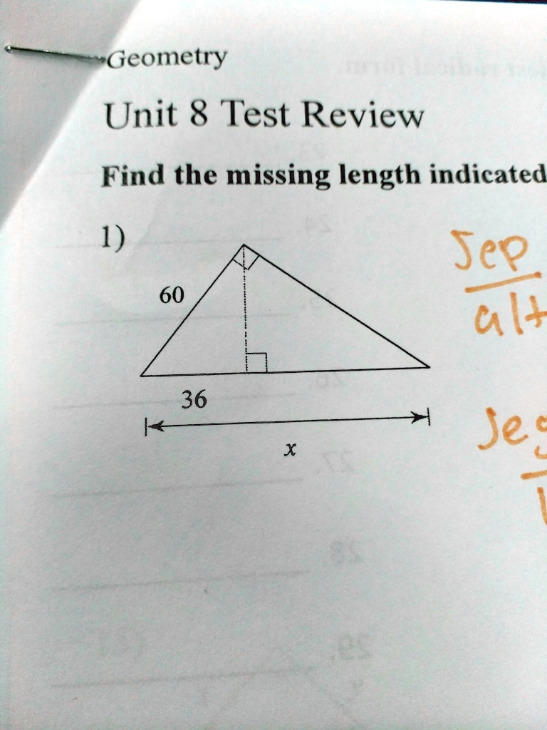 geometry assignment find the length indicated answer key