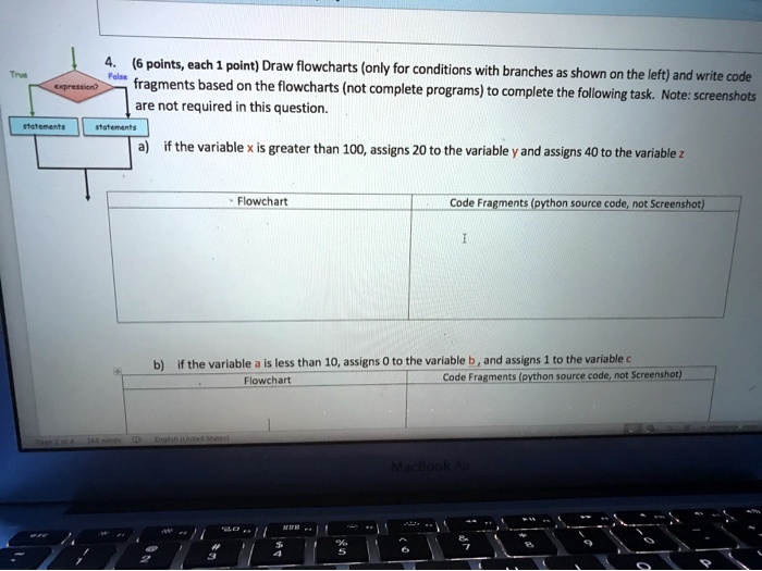 VIDEO solution: Text: 6 points, each 1 point. Draw flowcharts (only for ...
