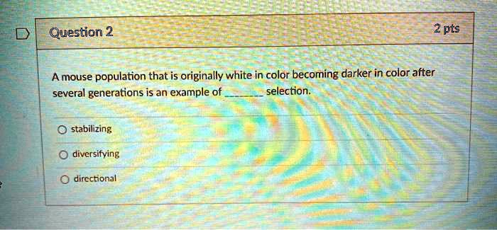 SOLVED: A mouse population that is originally white in color becoming ...