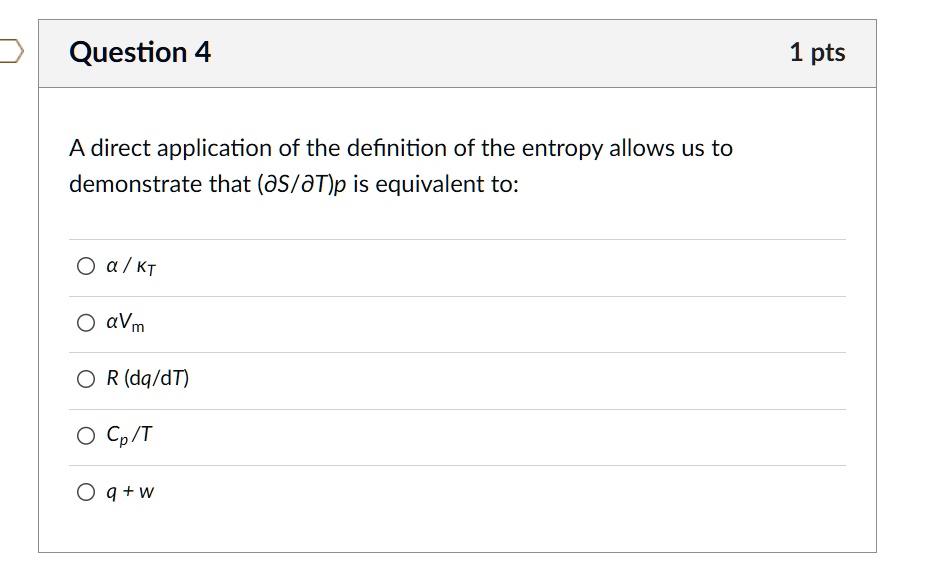 a direct application of the definition of entropy allows us to demonstrate that stp is equivalent to qt vm r dqdt cpt mb 87942