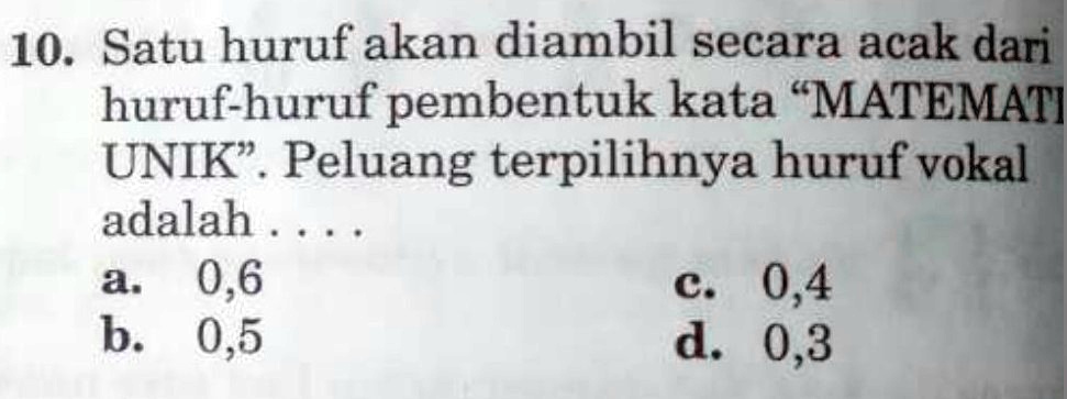 SOLVED: Tulis jawaban pleaseGW BUTUH BANGET JAWABAN DAN PAKAI CARA YAH ...