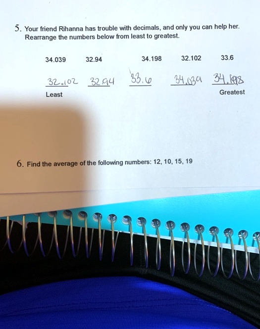 Solved Rearrange the following decimals and add. (Round your