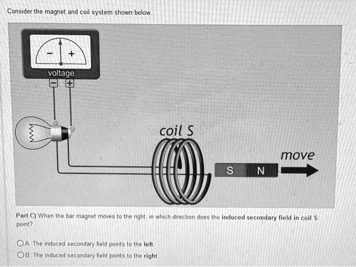 SOLVED Consider the and coil system shown below. voltage coil