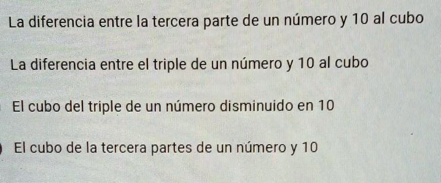 SOLVED: ¿cual es la expresión verbal de (3×10)³ ? La diferencia entre