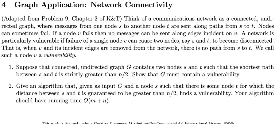 SOLVED: Have the explaination please. Graph Application: Network ...