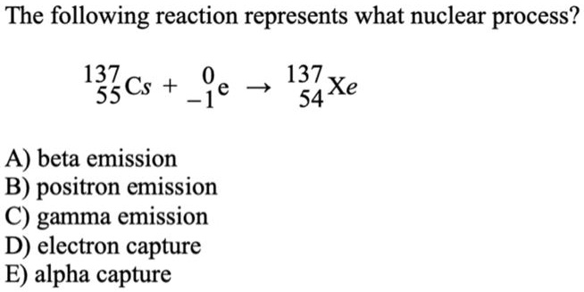 The Following Reaction Represents What Nuclear Proces… - SolvedLib