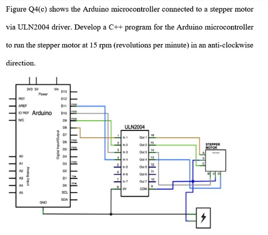 Solved: Figure Q4(c) Shows The Arduino Microcontroller Connected To A 