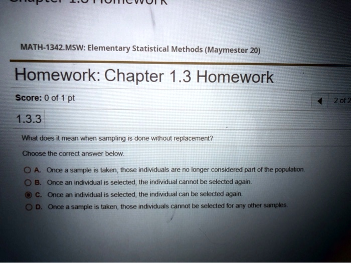 MATH-1342.MSW: Elementary Statistical Methods (Maymester 20 