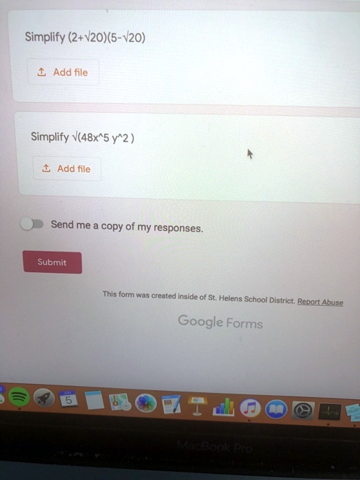 simplify 2v205 v2o add fle simplify v48x5y2 add file send me copy of my responses submit this form was created inside of st helens school district repart ahuse google forms boe 5 aacrooi 3 69496