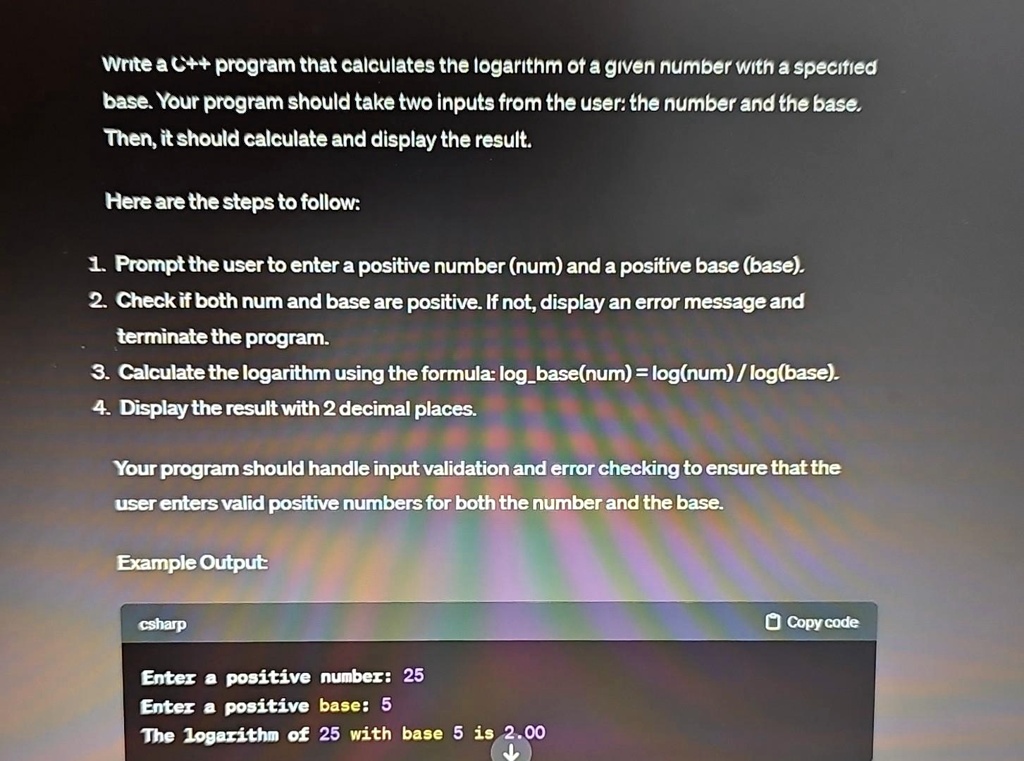 SOLVED: The corrected text: Write a C++ program that calculates the ...