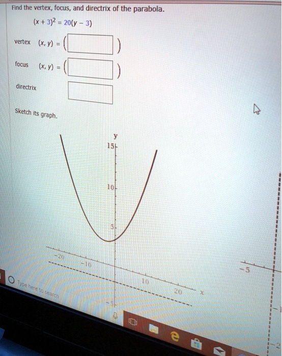 Find The Vertex Focus And Directrix Of The Parabola Itprospt