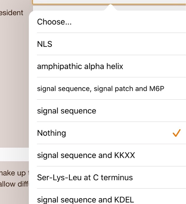Solved president choose nls amphipathic alpha helix signal sequence