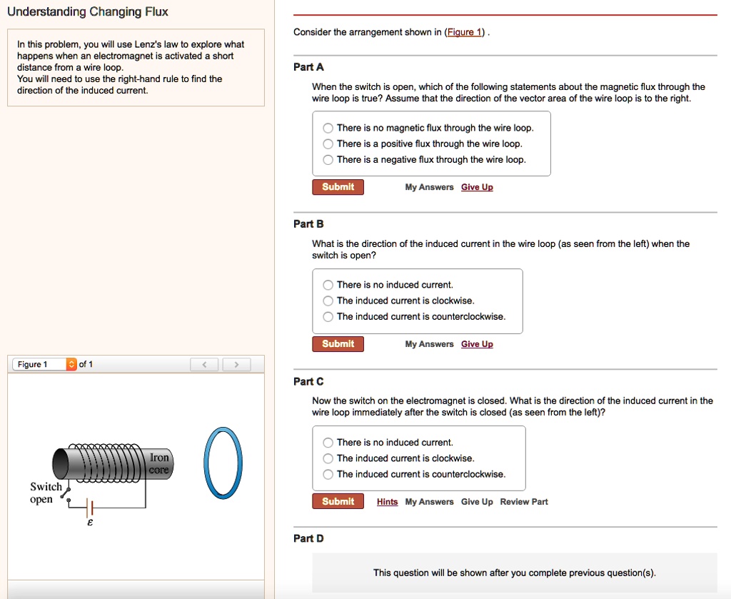 SOLVED Understanding Changing Flux Consider the arrangement shown in