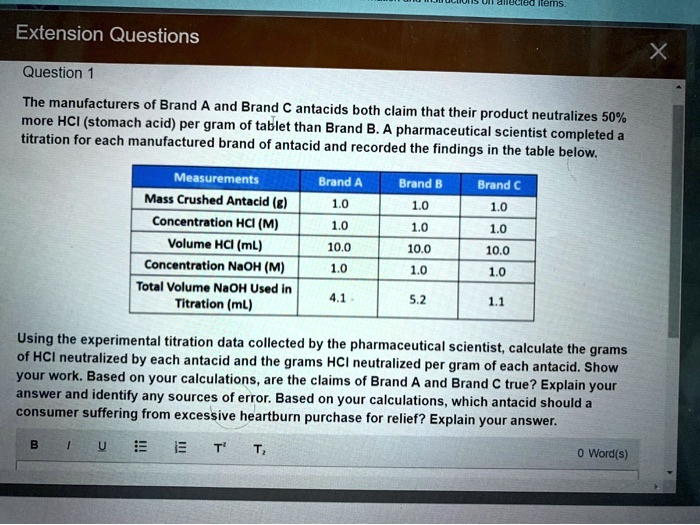 Extension Questions Question The manufacturers of Brand A and Brand C