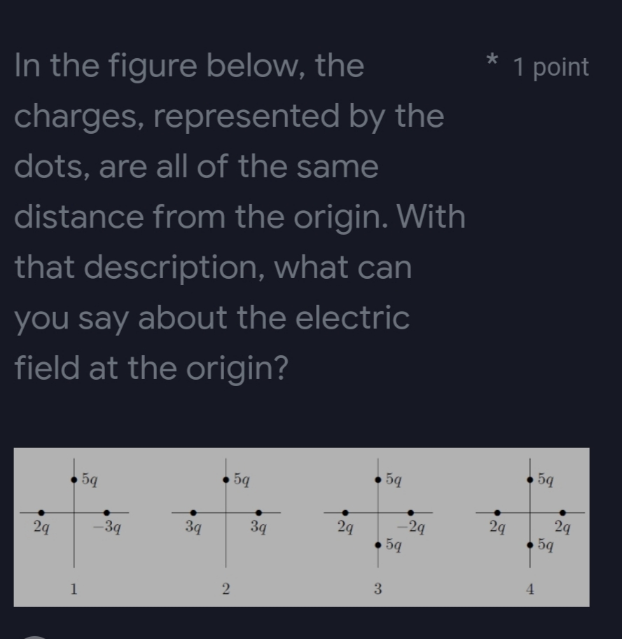 SOLVED In the figure below, the * 1 point charges, represented by the