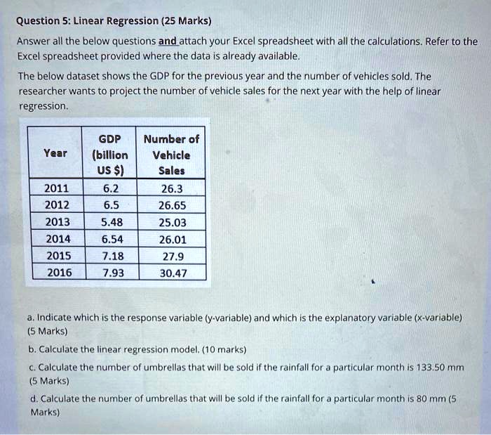 linear regression excel 2013