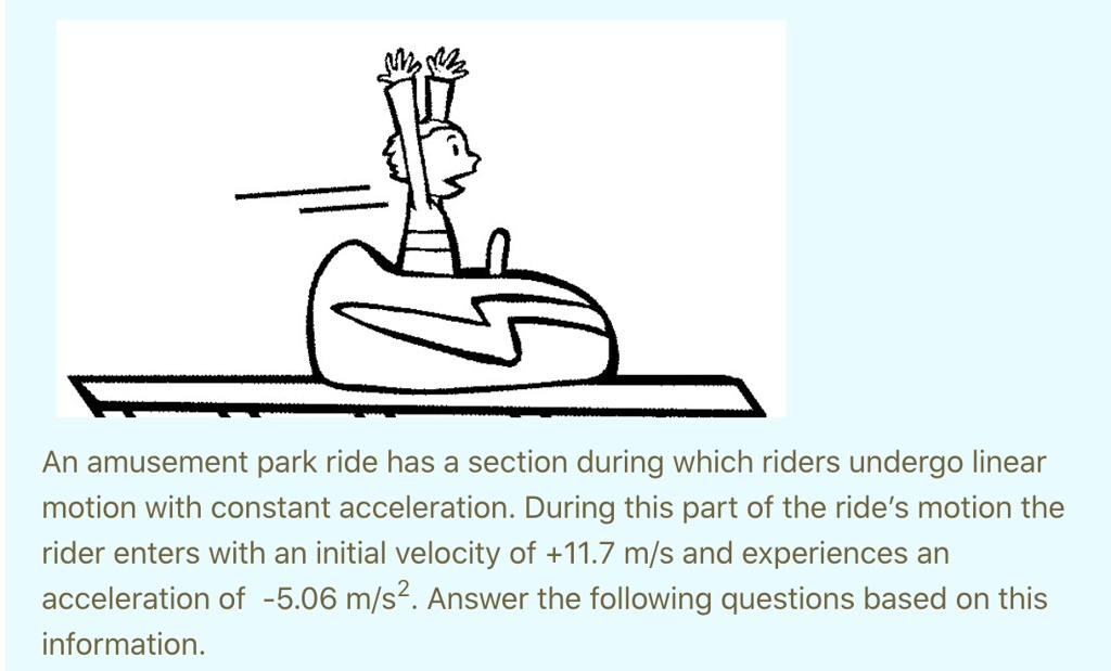 SOLVED An amusement park ride has a section during which riders